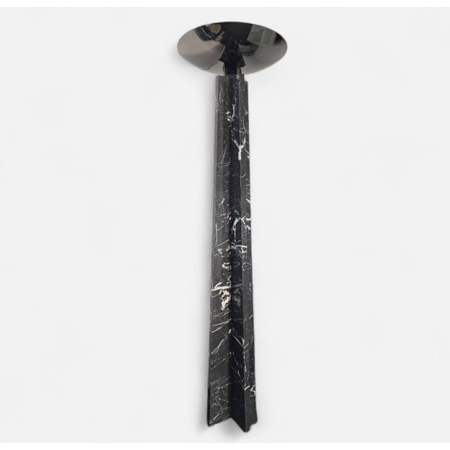 Wagneriana Marble Floor Lamps by Lella and Massimo Vignelli, 1980s, Set of 2 For Sale - Image 3 of 17