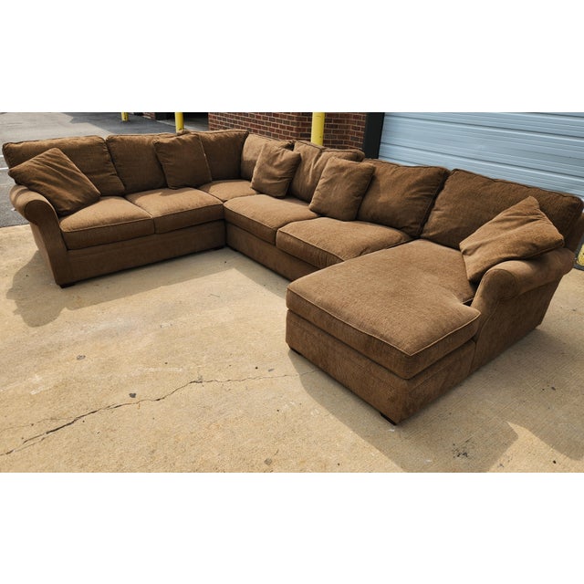 Contemporary Arhaus Camden Collection Four-Piece Sleeper Sectional Sofa For Sale - Image 3 of 10