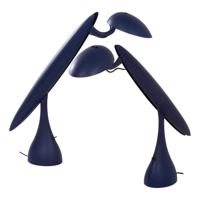 Heron Table Lamps by Isao Hosoe for Luxo, 1990s, Set of 2 For Sale