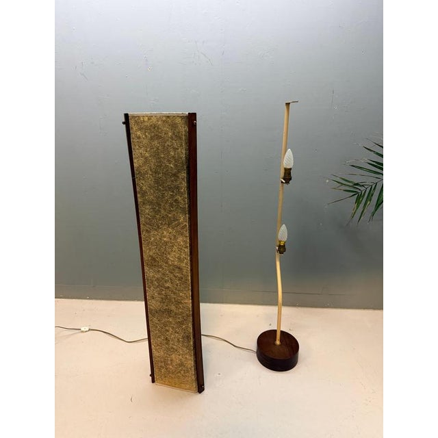 Wood Mid-Century Modern Danish Fiberglass and Teak Floor Lamp, 1960 For Sale - Image 7 of 16