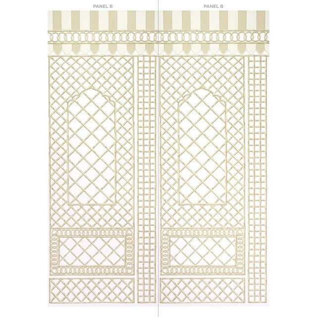 A chic lattice design with a stylized floral inset, Bamboo Trellis Panel B can be used with or without its companion,...