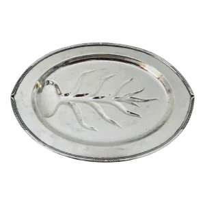 Vintage Wm Rogers & Son Silver Plate Meat Tray