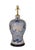 Vintage Hand-Painted Blue and White Vase Table Lamp For Sale - Image 4 of 9