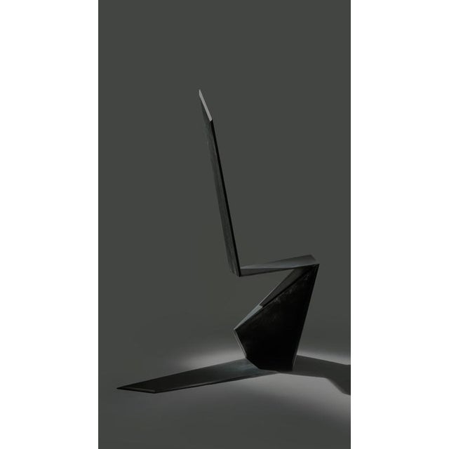 Dark Side Chair in Aluminium by Orfeo Studio For Sale - Image 13 of 14