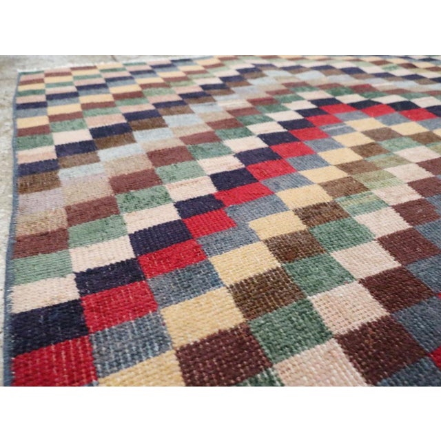 Mid 20th Century Galerie Shabab Collection Mid-20th Century Turkish Anatolian Square Rug For Sale - Image 5 of 9