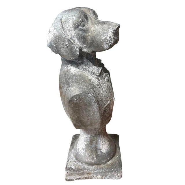 Bring a touch of whimsical, classic estate charm to your decor with this vintage anthropomorphic cast iron bust. Depicting...