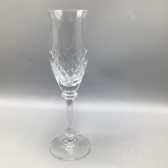 Traditional Montclair Champagne Flutes by Mikasa - A Pair For Sale - Image 3 of 13