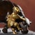 Late 20th Century Vintage Gilt Bronze Figure Group – Two Boys Playing With a Water Buffalo For Sale - Image 5 of 9