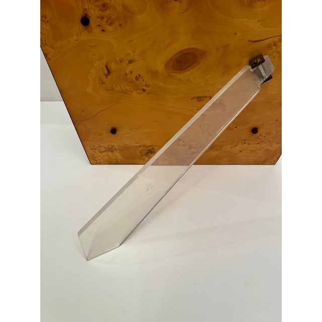 Brown Photo Frame in Briar Wood and Brass, Italy, 1960s For Sale - Image 8 of 10