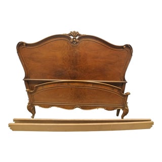 Vintage Art Nouveau Full Size Headboard and Footboard For Sale