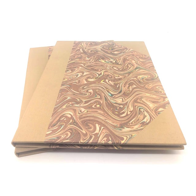 1980s Florentine Blank Hardbound Books, a Pair For Sale In Miami - Image 6 of 11