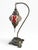 Turkish Mosaic Glass Table Lamp | Multicolor Handmade Glass & Ornate Bronze Base For Sale - Image 4 of 4