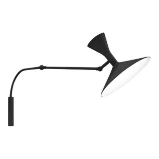 Small Le Corbusier 'Lampe De Marseille Mini' Wall Lamp for Nemo in Black For Sale