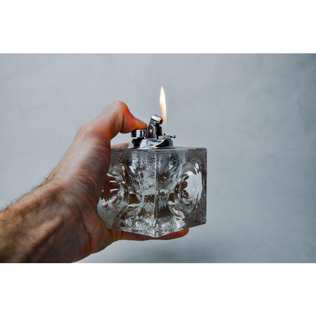 Ice Cube Lighter by Antonio Imperatore, Murano Glass, Italy, 1970 ...