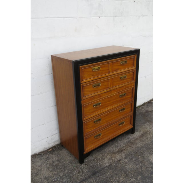 Late 20th Century Thomasville Chinoiserie Hollywood Regency Tall Chest of Drawers 6213 For Sale - Image 10 of 15
