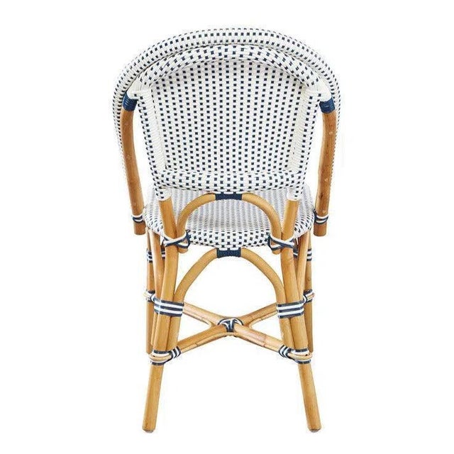 Transitional Leroy Rattan-Frame Armless Side Chair Set of 2 by Furniture Classics For Sale - Image 3 of 6