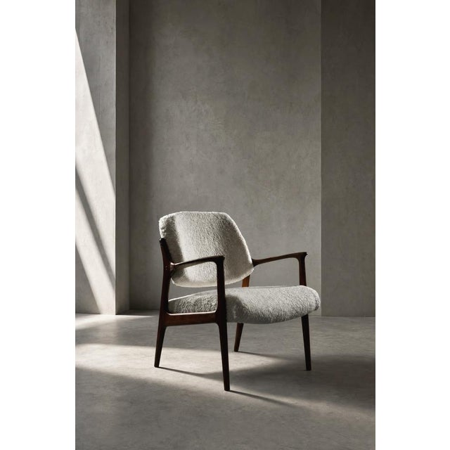 This modernist Domus lounge chair was designed by Inge Andersson for the Swedish manufacture Bröderna Anderssons during...