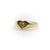 Modern 1990s 14k Gold Heart Signet Ring With Heart-Shaped Diamond, Size 6.5 For Sale - Image 3 of 11