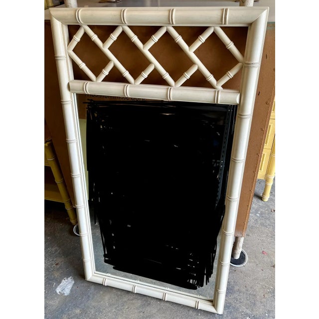 Mid 20th Century Mid 20th Century Chinoiserie Dixie Aloha Faux Bamboo Mirror For Sale - Image 5 of 6