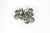 English 1960s Silver Plated Beaded Edge Napkin Holder Rings Polished - Set of 12 For Sale - Image 3 of 10