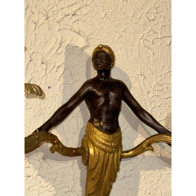 19th Century Set of 6 19th C. French Empire Bronze Sconces For Sale - Image 5 of 5