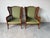 1990s Vintage Coastal Hollywood Regency Style Ethan Allen Faux Bamboo & Cane Wingback Bergère Chairs – A Pair For Sale - Image 5 of 12