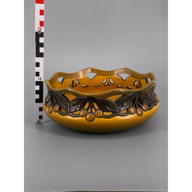 Ceramic Fruit Bowl by Karen Hagen for P. Ipsens Enke, 1890s For Sale - Image 10 of 12