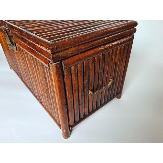 Mid-Century Bamboo Chest, 1960s For Sale - Image 6 of 13