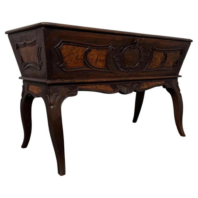 Antique 19th Century French Walnut Dough Bin Cupboard For Sale - Image 6 of 12