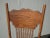 Set of Four Vintage Oak Pressback Dining Room Chairs ~ French Country 2of2 For Sale In Los Angeles - Image 6 of 12