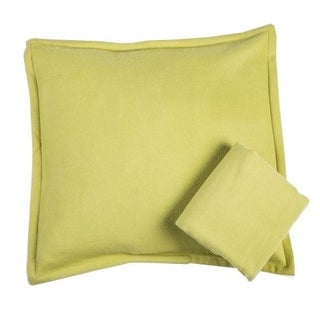 Room & Board Washable Wool Shams in Chartreuse For Sale