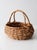Brown Vintage Coil Basket With Handle For Sale - Image 8 of 12