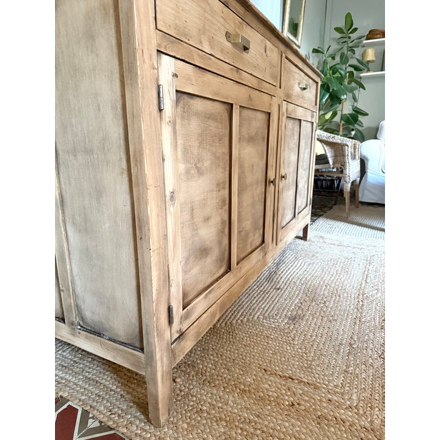 Parisian Artisanal Buffet in Raw Wood by R. Maiorana, France, 1940s For Sale - Image 13 of 18