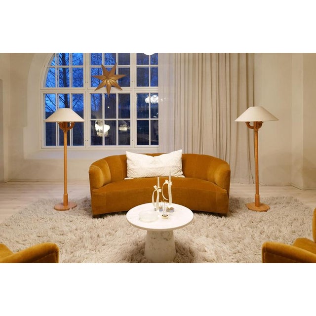 Vintage Scandinavian Sculptural Floor Lamps in Pine, 1970s, Set of 2 For Sale - Image 3 of 18