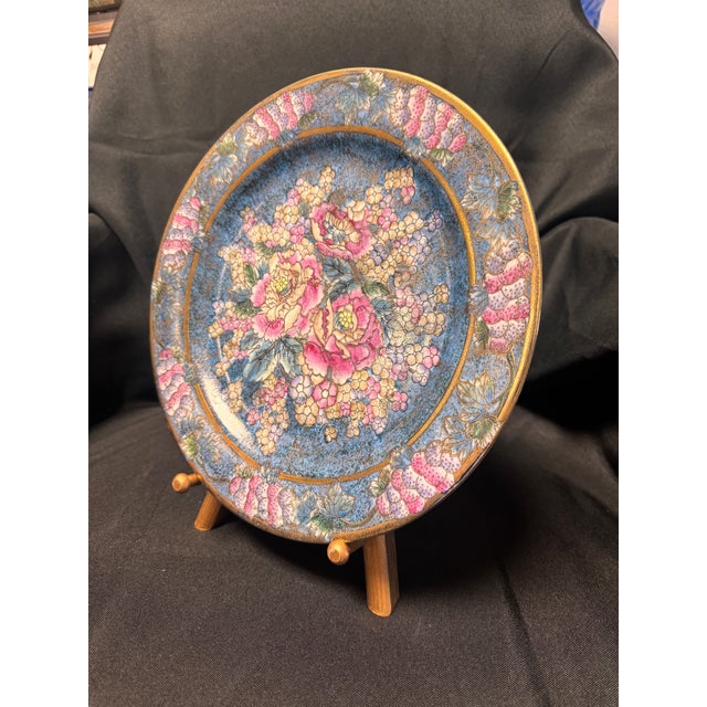 Vintage Chinese Cloisonné Decorative Wall Plate – Sold Individually, C. 1980s For Sale - Image 4 of 8