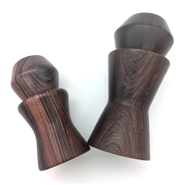 Mid-Century Modern Mid 20th Century Danish Rosewood Salt & Pepper Mills, a Pair For Sale - Image 3 of 11