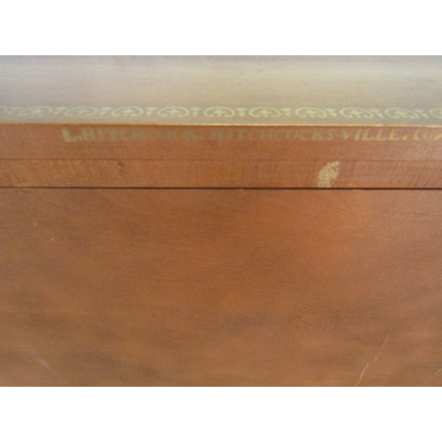 Hitchcock Solid Maple Paint Decorated Chest of Drawers For Sale - Image 9 of 9