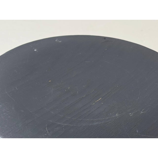 Mid-Century Modern Stool with Chrome Frame and Wooden Seat by Zingg-Lamprecht, 1970s For Sale - Image 3 of 16