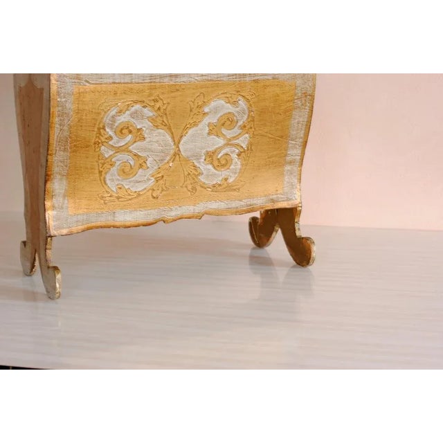 Wood Vintage Wooden Florentine Magazine Rack, 1950s For Sale - Image 7 of 9