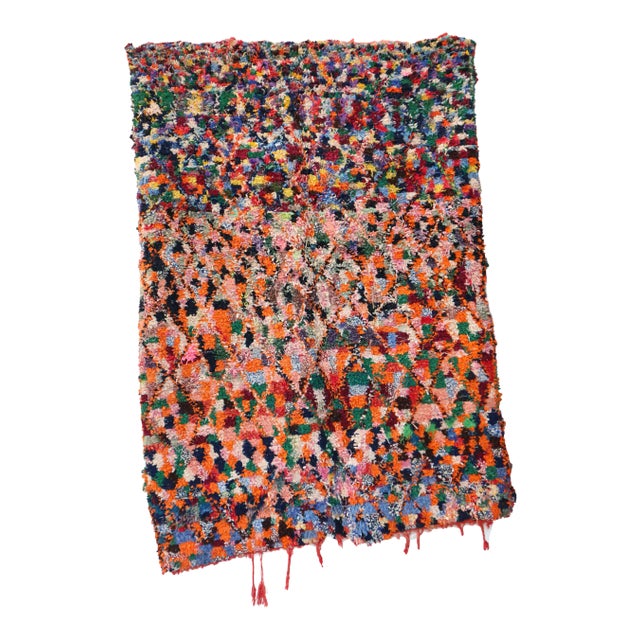 1970s Vintage Moroccan Boho Rug For Sale