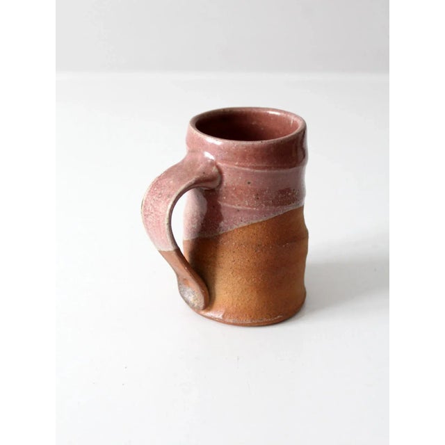 Contemporary Vintage Studio Pottery Mug For Sale - Image 3 of 9