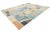 Modernist Color-Block Handcrafted Wool Area Rug With Abstract Painterly Grid For Sale - Image 12 of 12