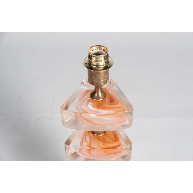Vintage Murano Glass Table Lamp, 1970s For Sale - Image 3 of 9