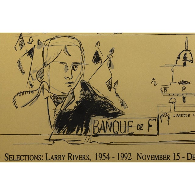 Larry Rivers Larry Rivers Signed 1992 Exhibition Poster Figurative Expressionism 130/150 For Sale - Image 4 of 7