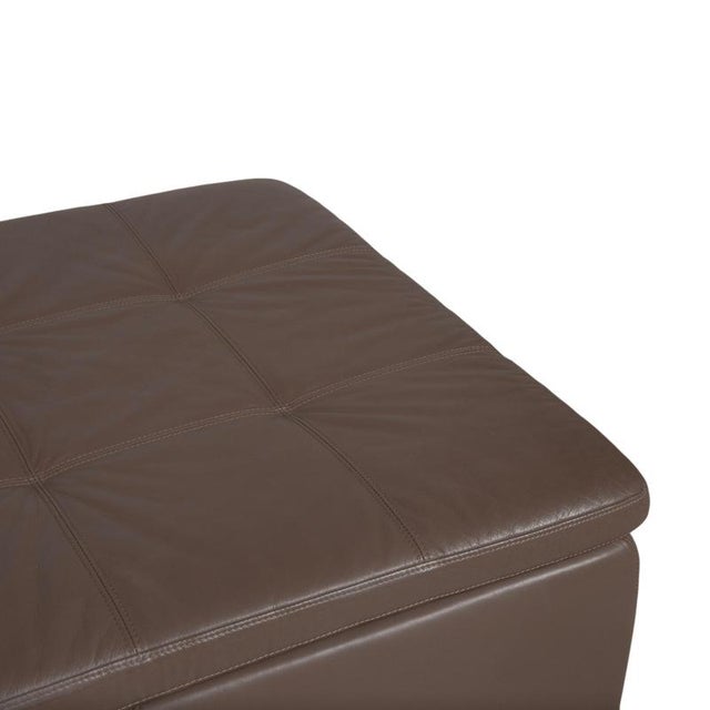 Modern Leather Mezzo Ottoman from BoConcept For Sale - Image 3 of 11