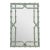 Vintage Mid-Century Faux Bamboo Fretwork Chinoserie Chippendale Style Wall Mirror For Sale