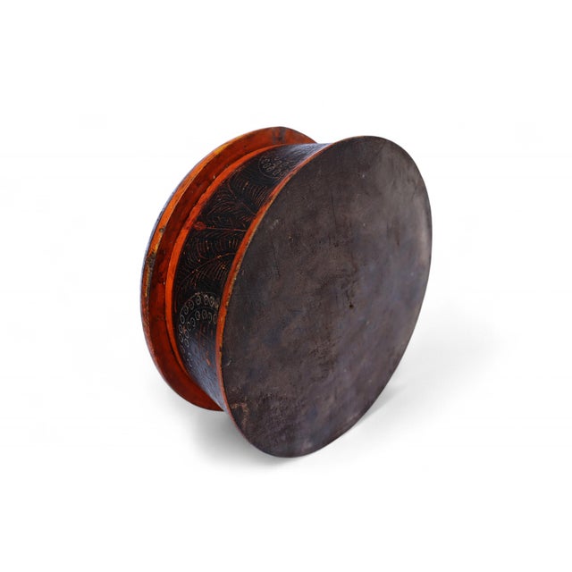 1950s Handpainted Wooden Lacquerware Spice Box, 1950s For Sale - Image 5 of 10