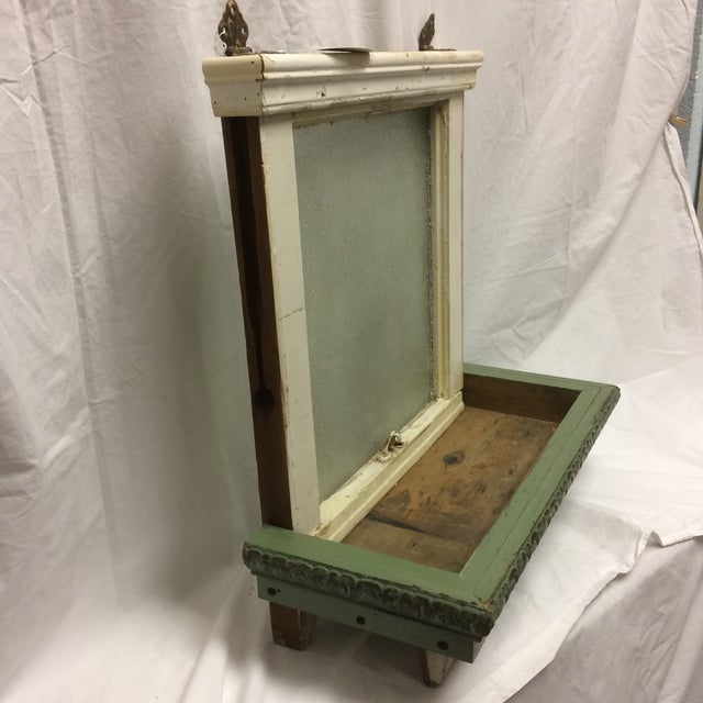 Vintage Sugar Glass Window Box Shelf Chairish