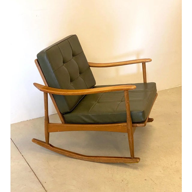 Wooden Rocking Chair, 1960s For Sale - Image 15 of 16