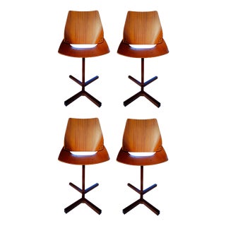 Shell Chairs by Niko King for Stol Kamnik, 1960s, Set of 4 For Sale